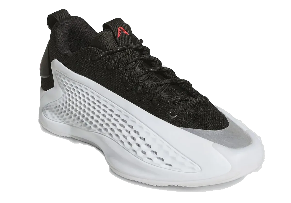 Adidas Chaussures Basses Anthony Edwards 1 pour Homme - Blanc / Noir de Base / Rouge Lucide