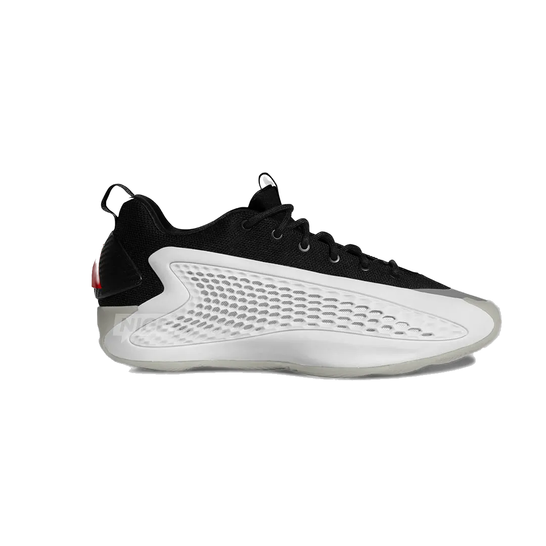 Adidas Chaussures Basses Anthony Edwards 1 pour Homme - Blanc / Noir de Base / Rouge Lucide