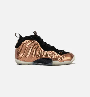 Air Foamposite One Cuivre Métallisé Chaussure de Style pour École Primaire - Noir/Cuivre Métallisé/Noir Cassé