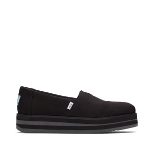Alpargata Noir Modèle Midform Espadrille