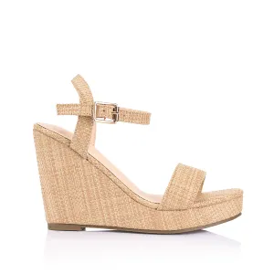 Amaya Rope Wedges - Raffia Naturel