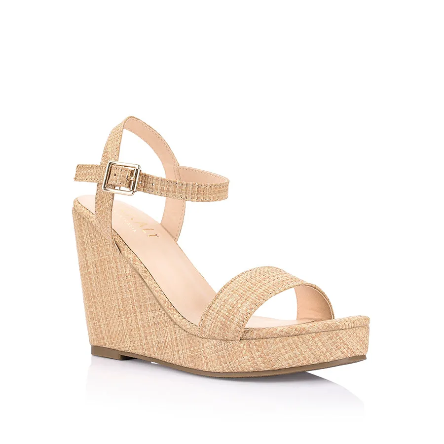 Amaya Rope Wedges - Raffia Naturel