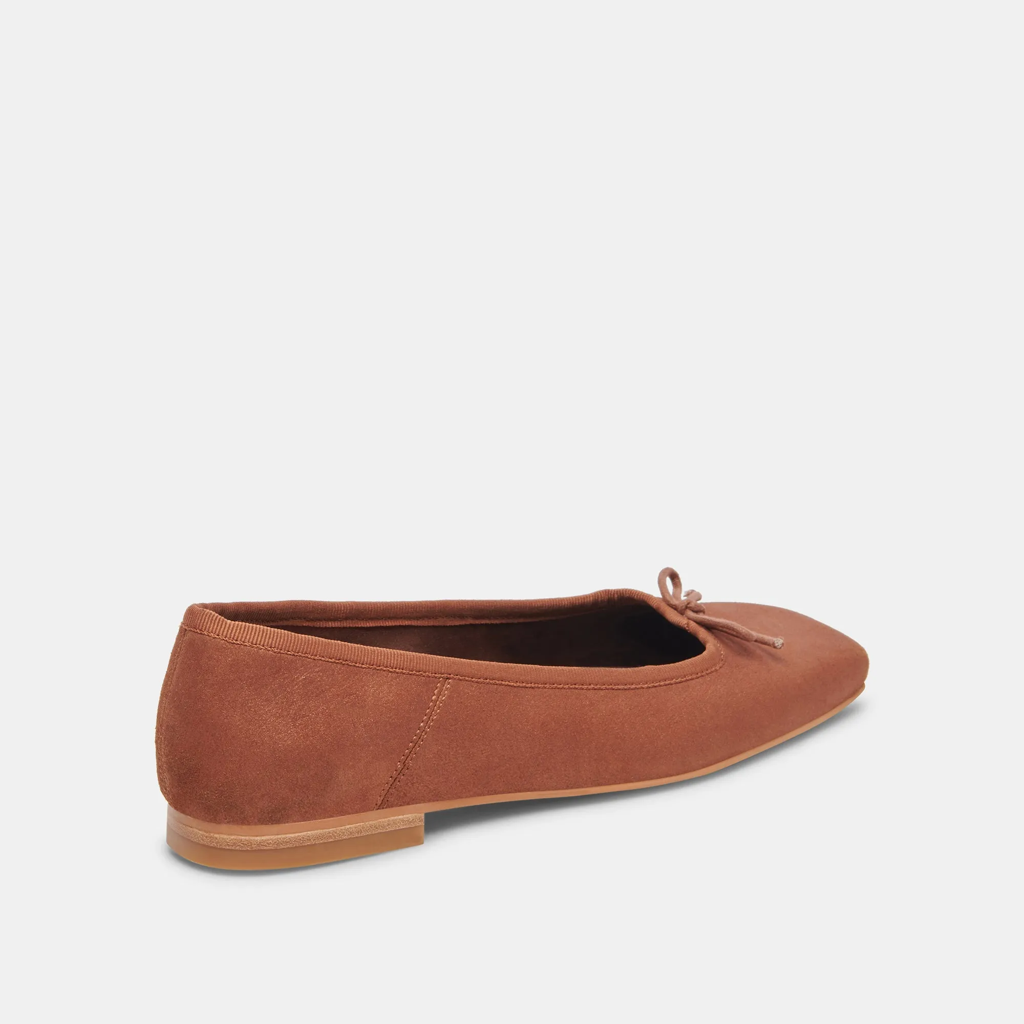 BALLERINES ANISA CUIR SUÉDÉ MÉTALLISÉ CUIVRÉ