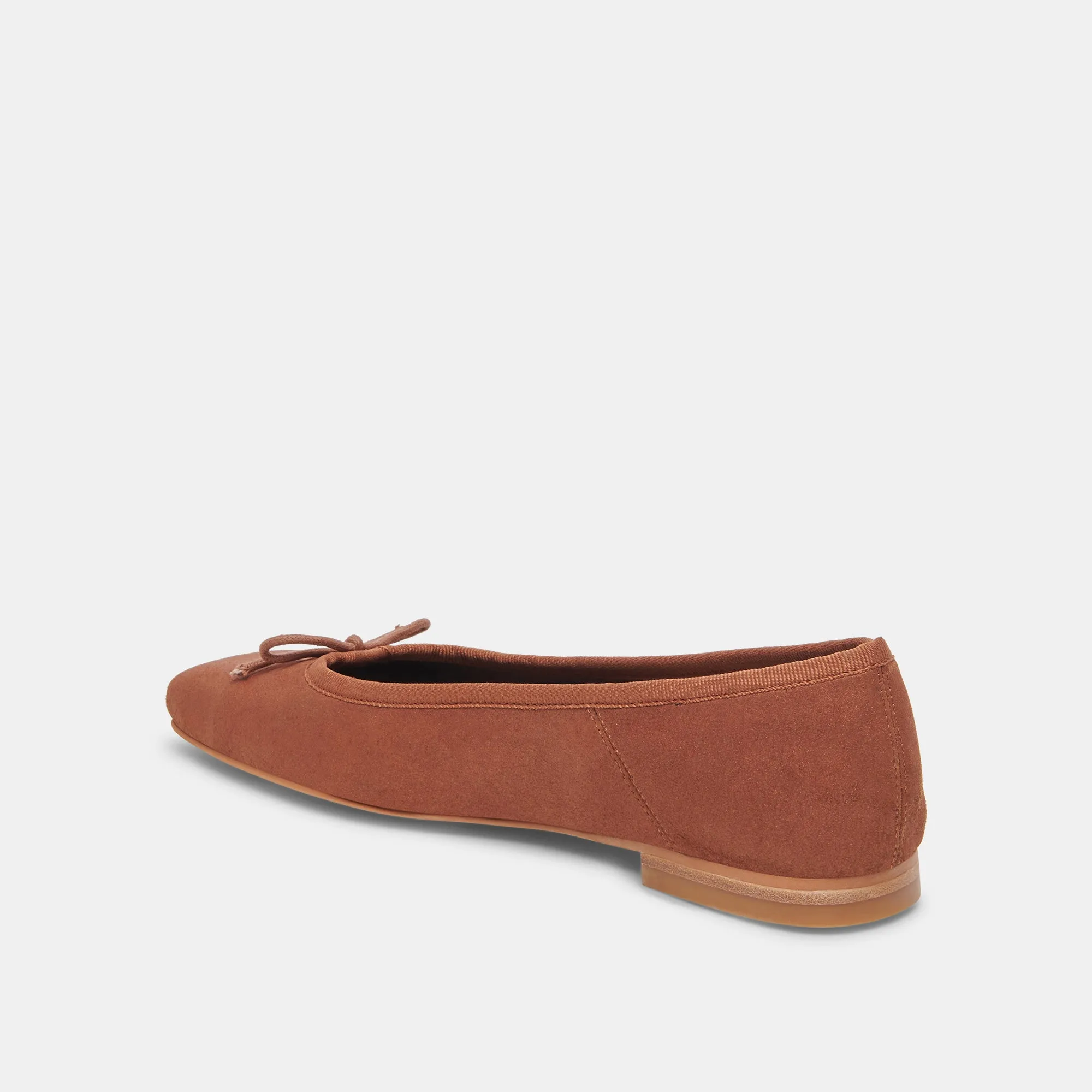 BALLERINES ANISA CUIR SUÉDÉ MÉTALLISÉ CUIVRÉ