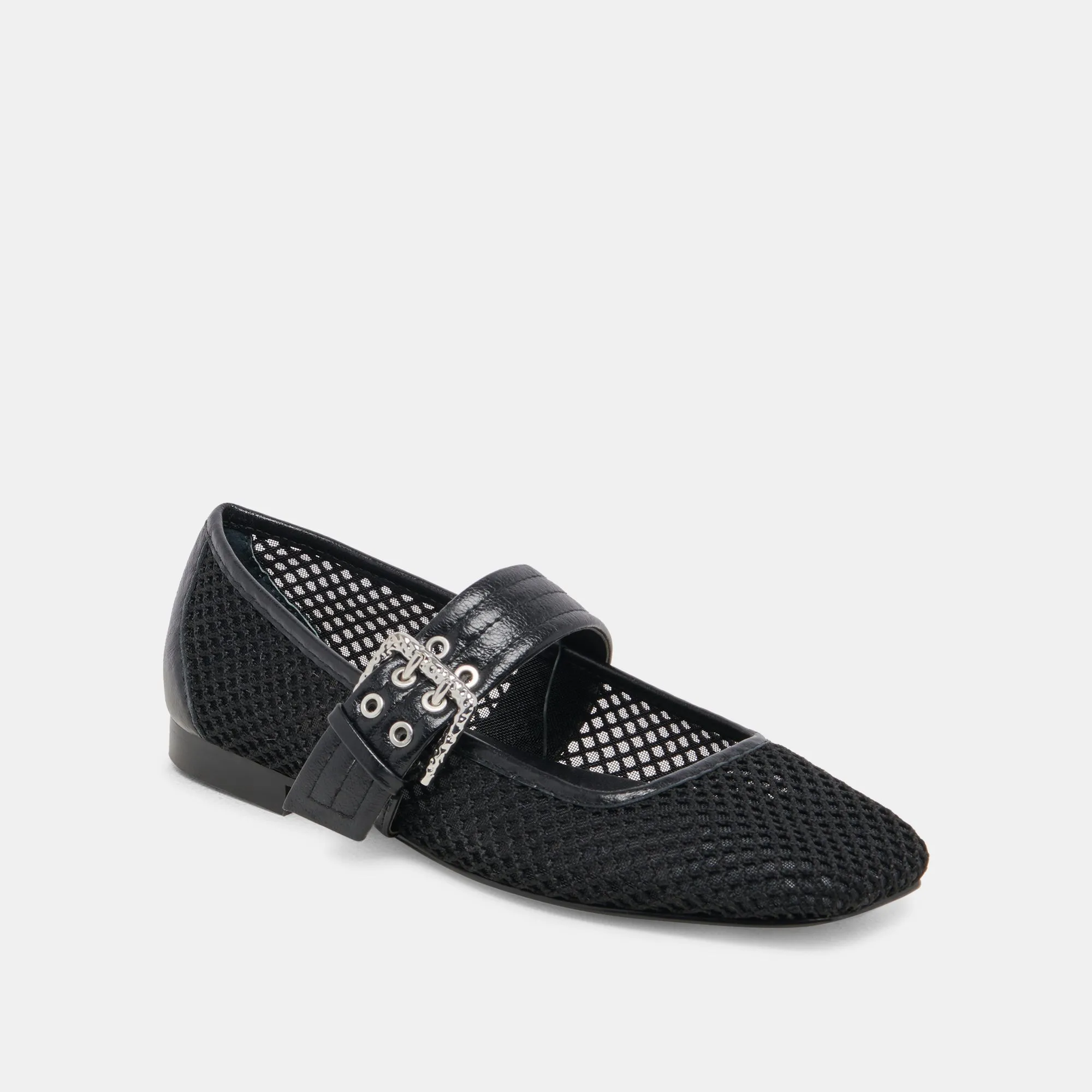 ARORA BALLET FLATS ONYX TISSÉ MAILLE