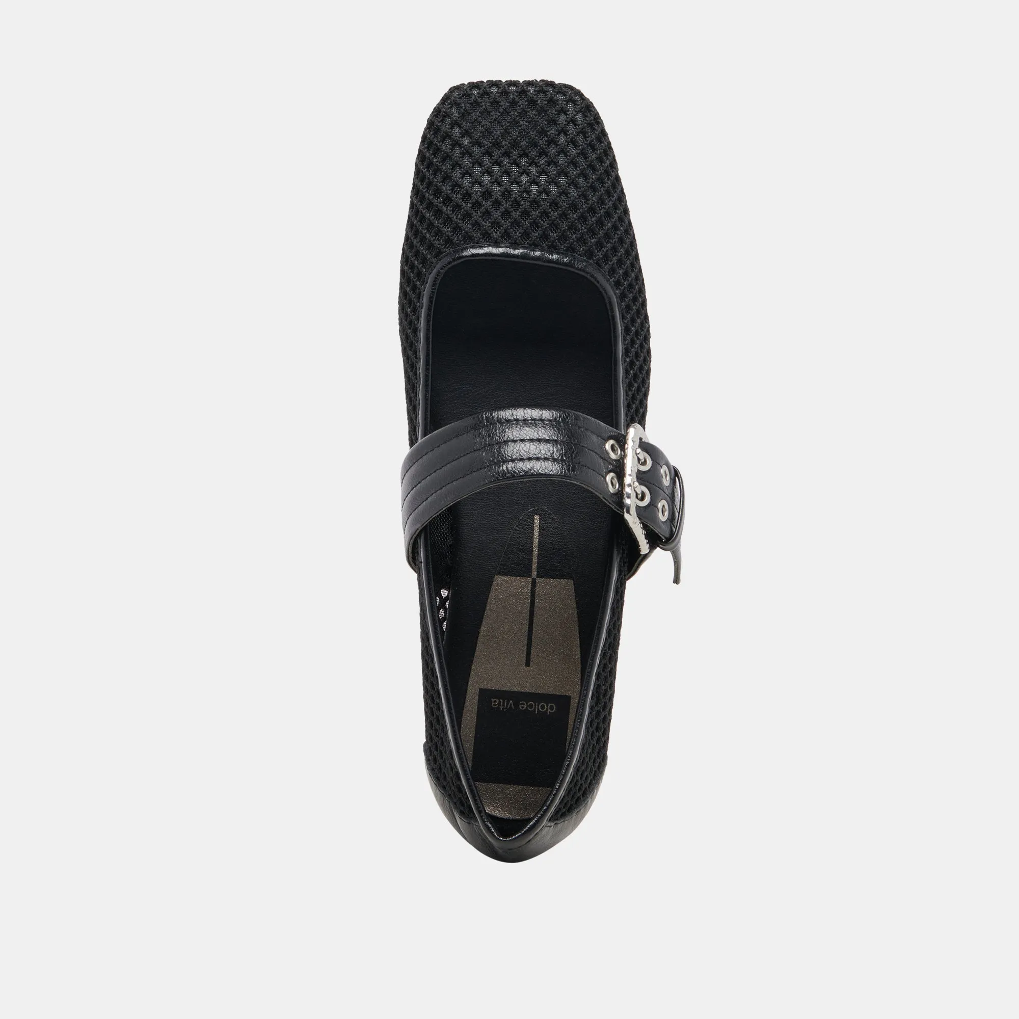 ARORA BALLET FLATS ONYX TISSÉ MAILLE
