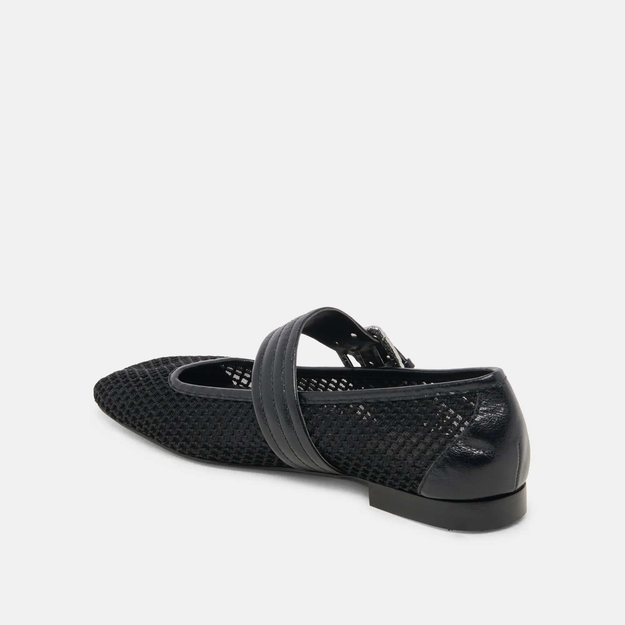 ARORA BALLET FLATS ONYX TISSÉ MAILLE