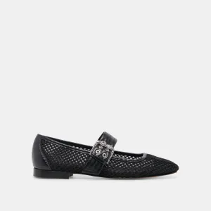 ARORA BALLET FLATS ONYX TISSÉ MAILLE