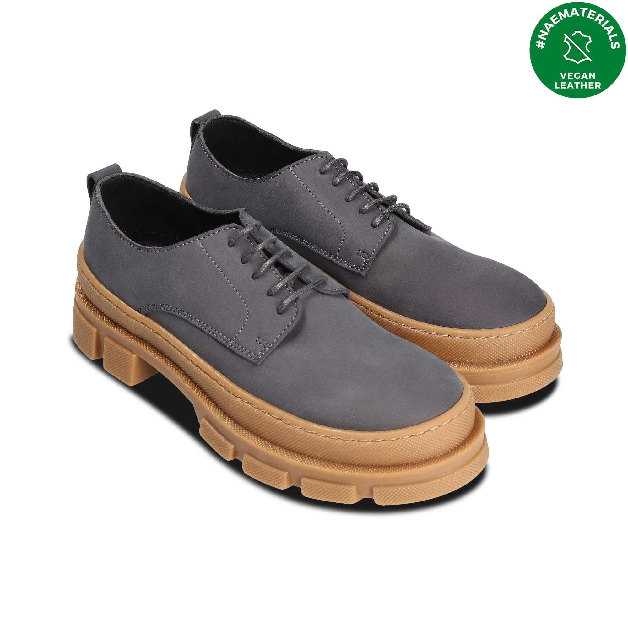 Chaussures Derby Chunky Vegan Unisexe Arum | Gris