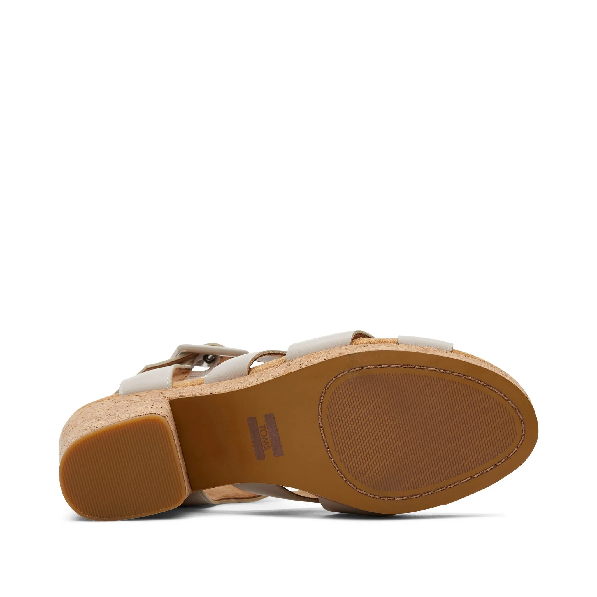 Sandale plateforme en cuir souple Ava