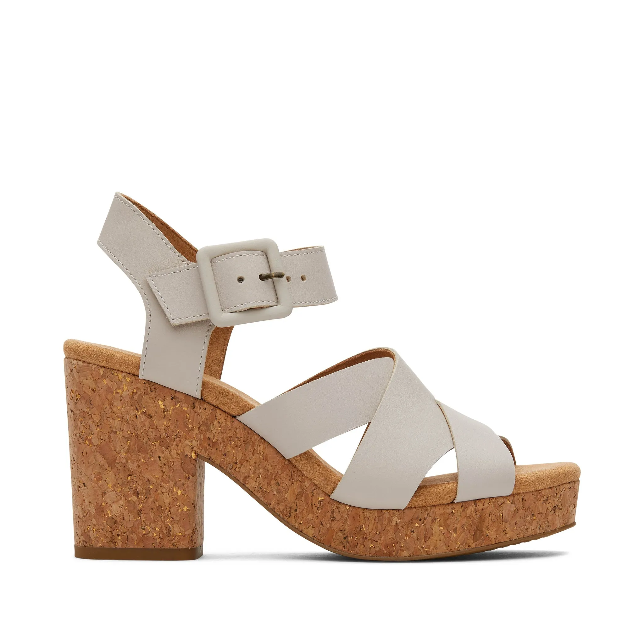 Sandale plateforme en cuir souple Ava