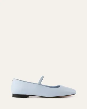 BALLERINES DÉCONTRACTÉES AVERY EN CUIR BLEU BRUMISÉ