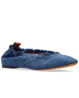 Ballerine Plate en Jean