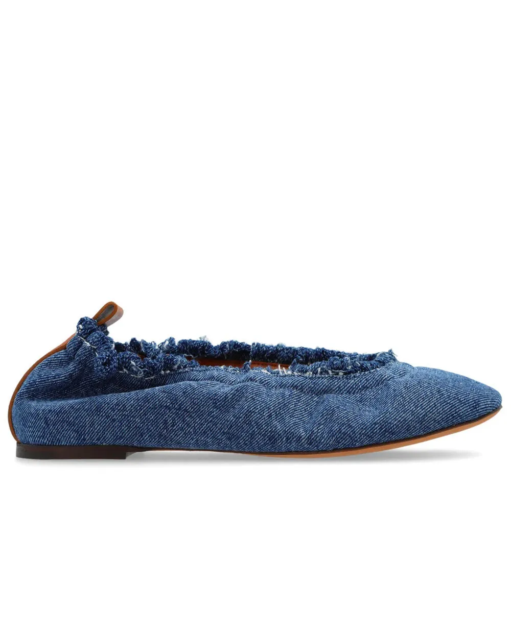 Ballerine Plate en Jean