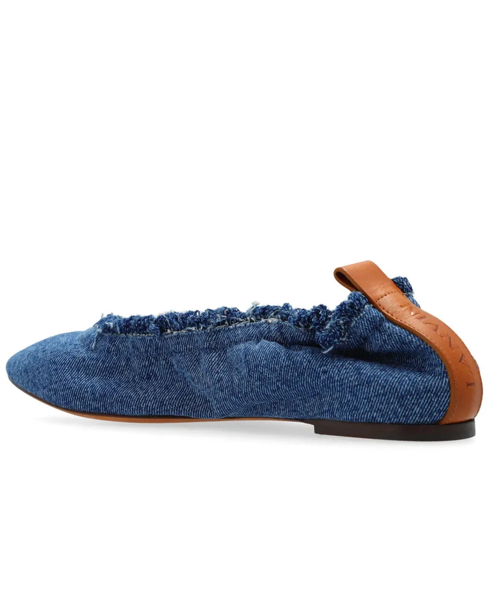 Ballerine Plate en Jean