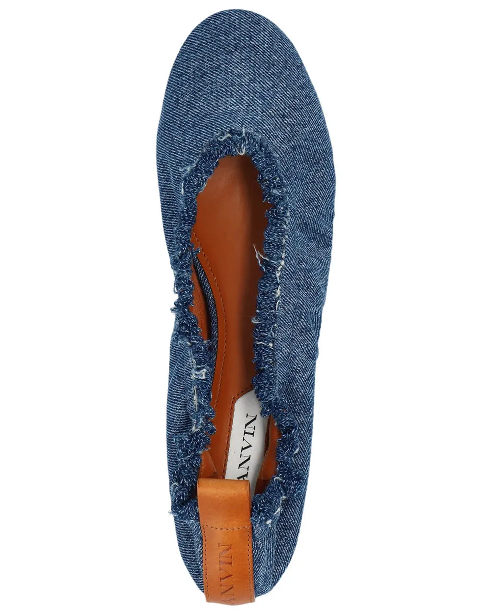 Ballerine Plate en Jean