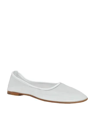 Ballerine Mesh Plate en Blanc