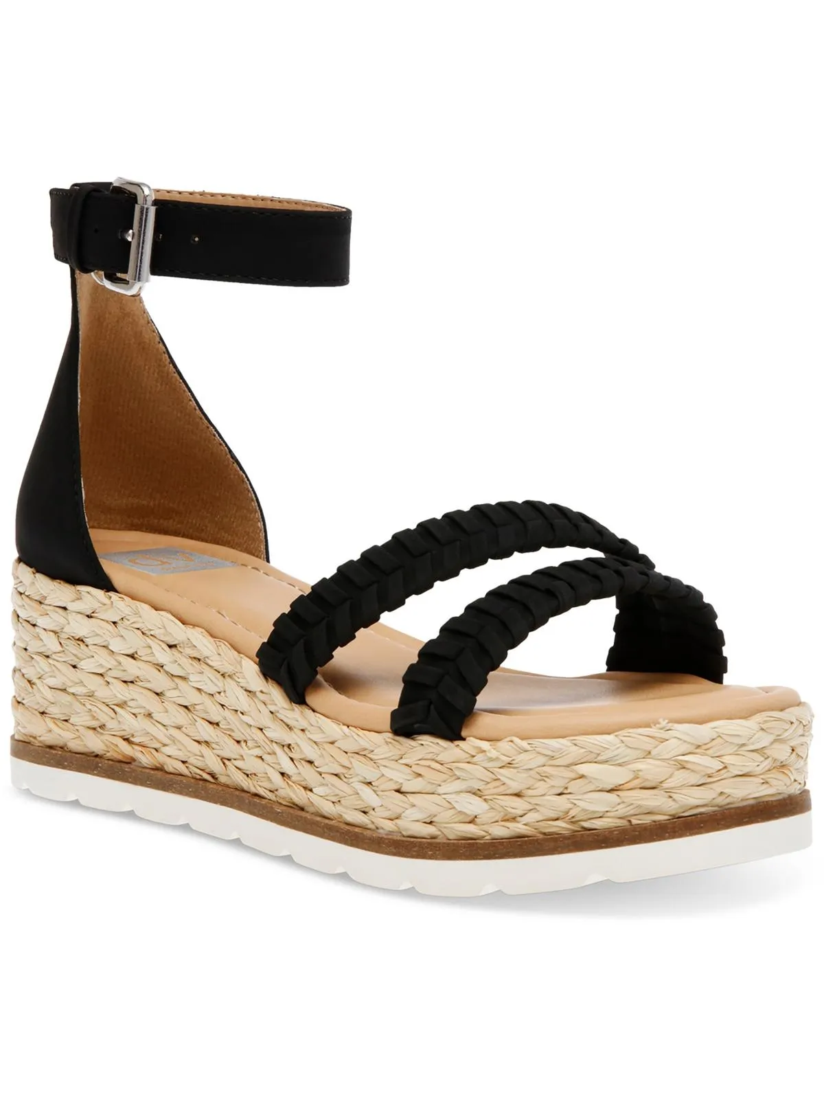 BANNON Escarpins Femme à Bride Cheville Semelle Compensée Espadrille ecco