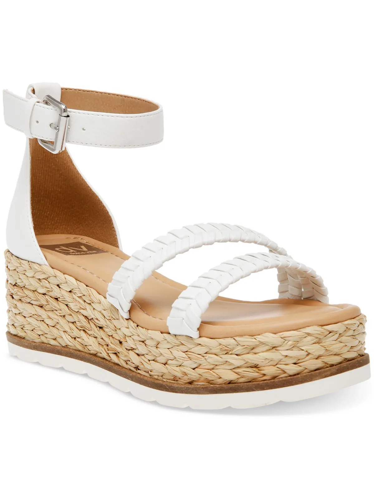 BANNON Escarpins Femme à Bride Cheville Semelle Compensée Espadrille ecco