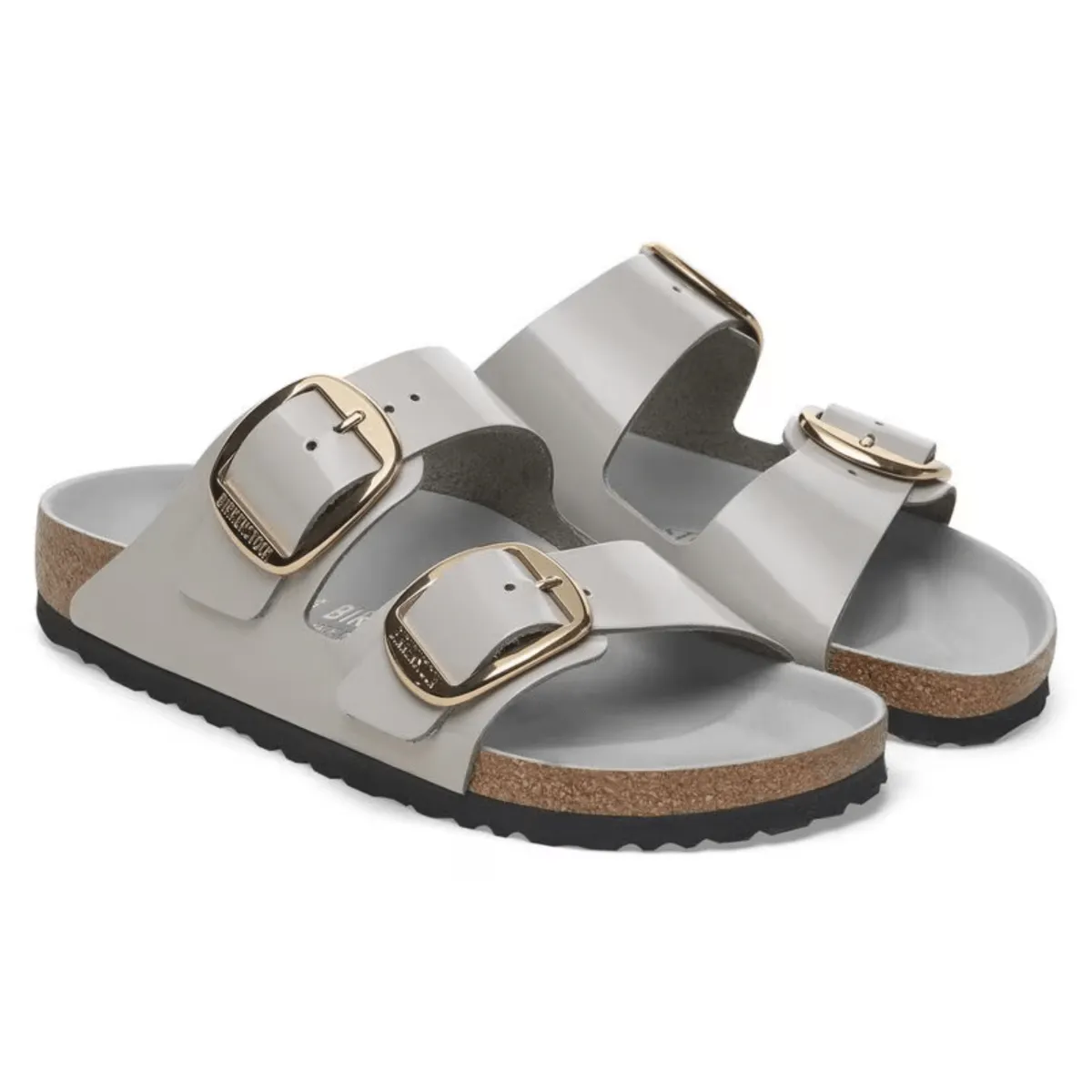 Birkenstock Femme Arizona Grande Boucle Brillant Pierre Monnaie Chaussures Birkenstock
