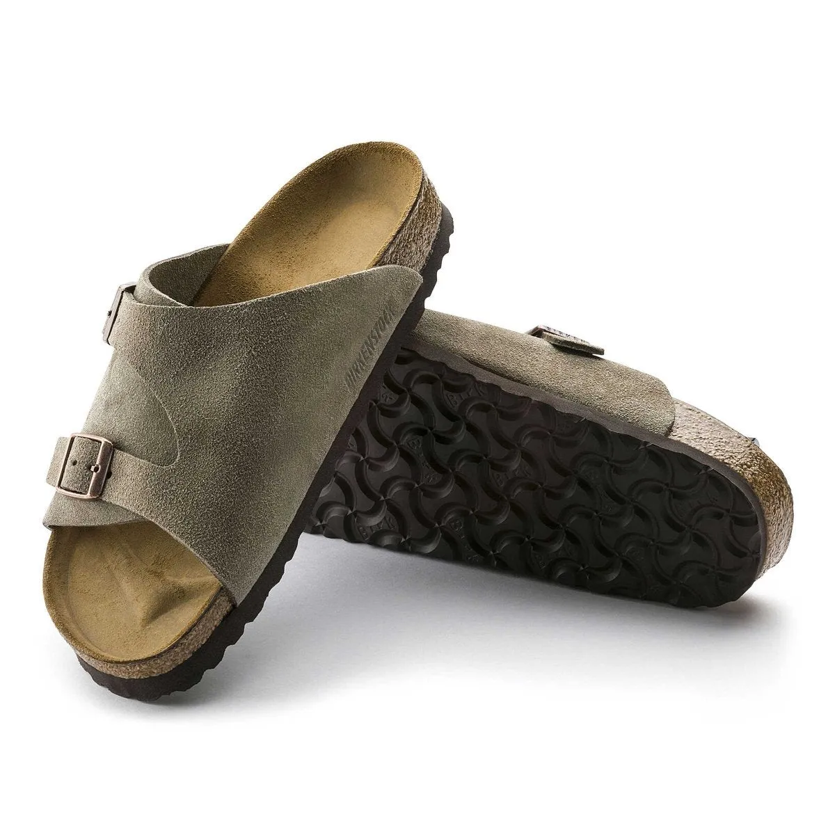 Birkenstock Zurich pour Femme en Suède Taupe