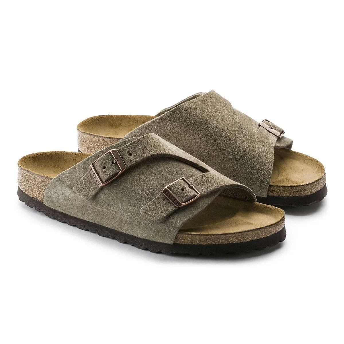 Birkenstock Zurich pour Femme en Suède Taupe