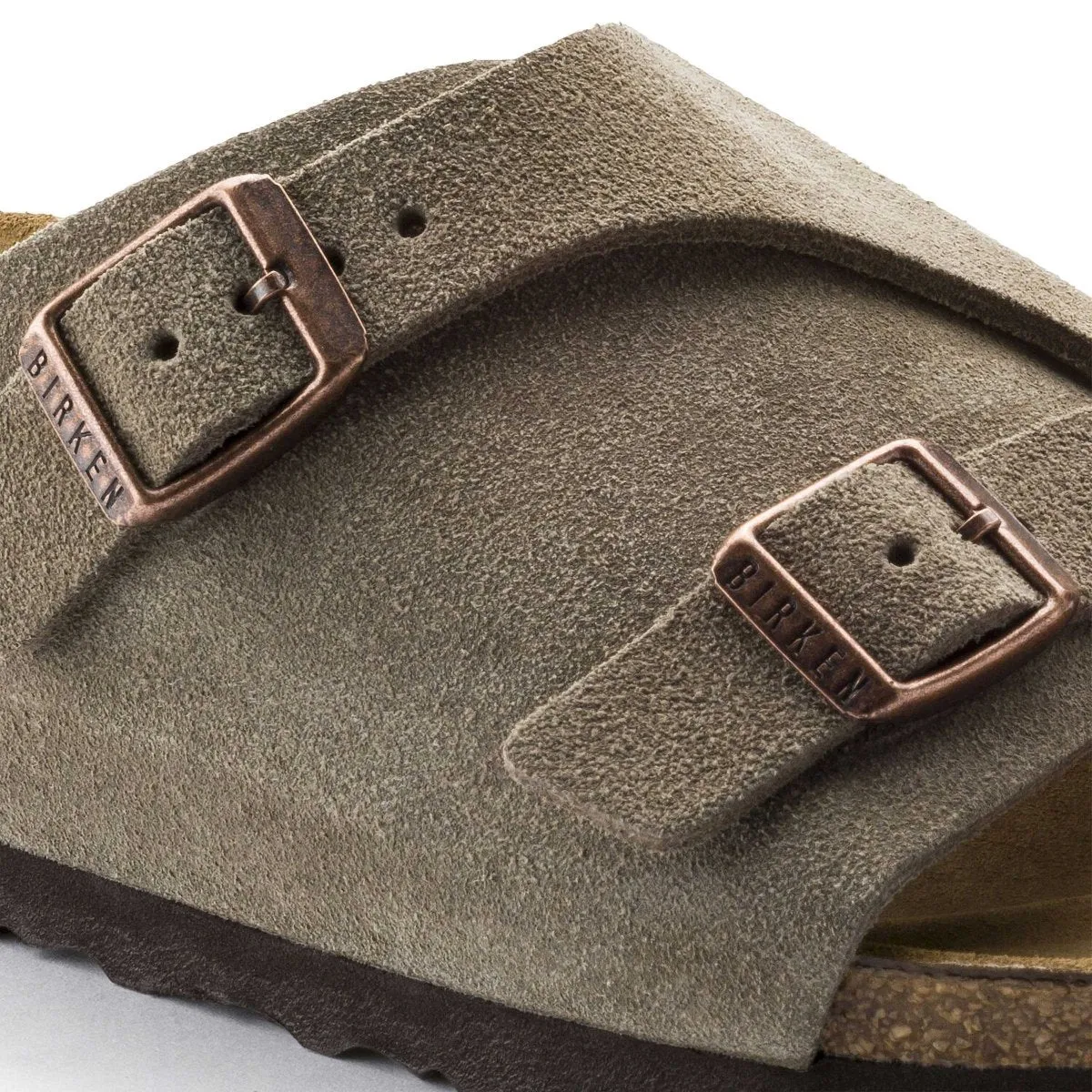 Birkenstock Zurich pour Femme en Suède Taupe