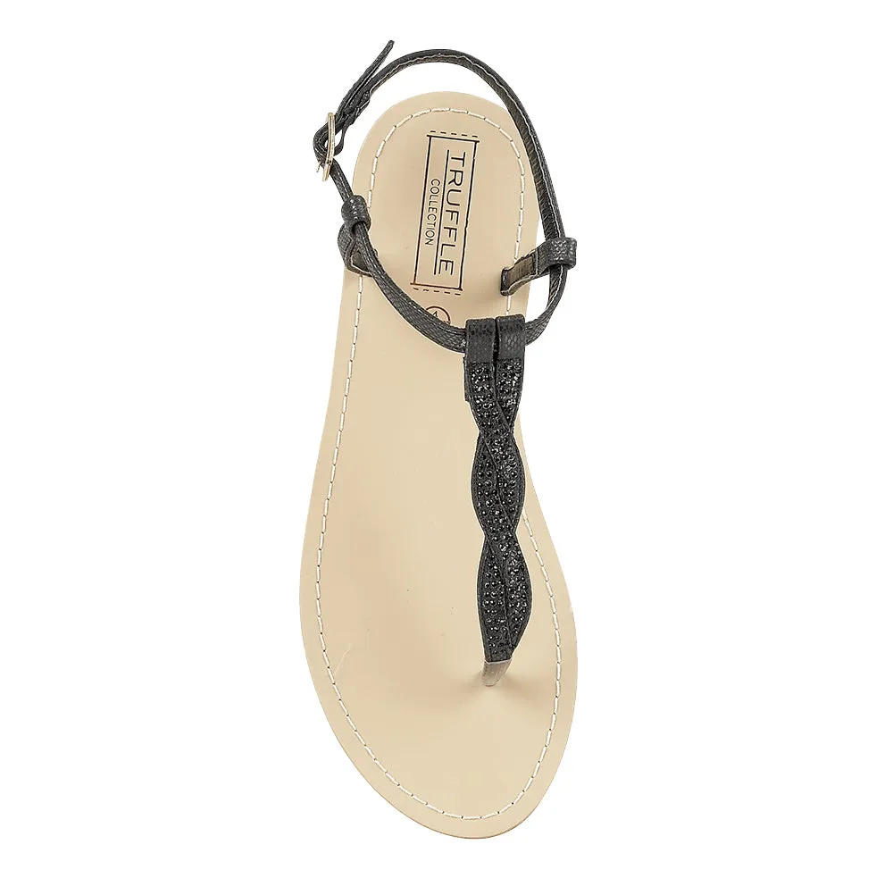Chaussures plates noires