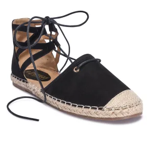 Espadrilles Noires à Lacets