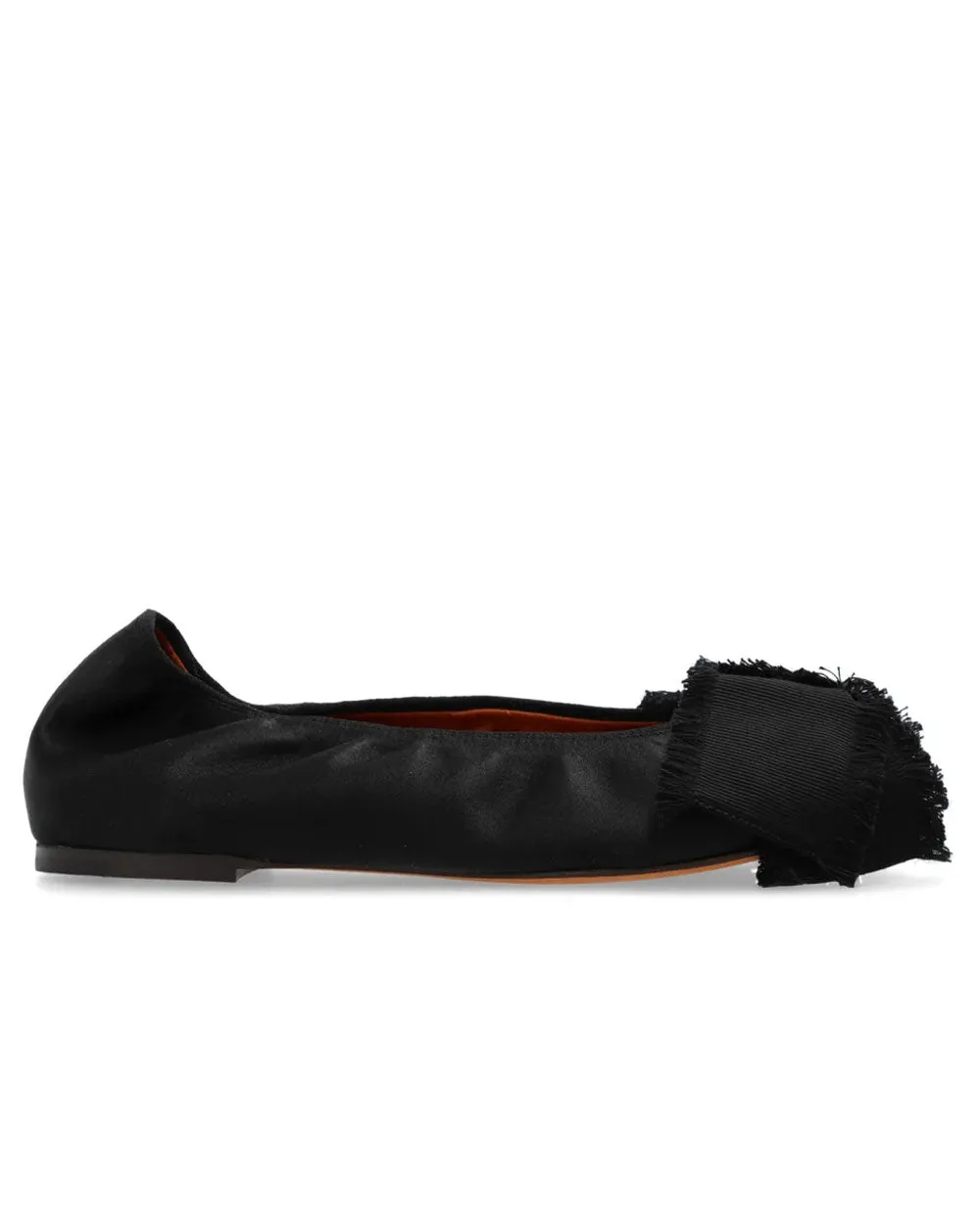Ballerine à Détail de Nœud en Noir