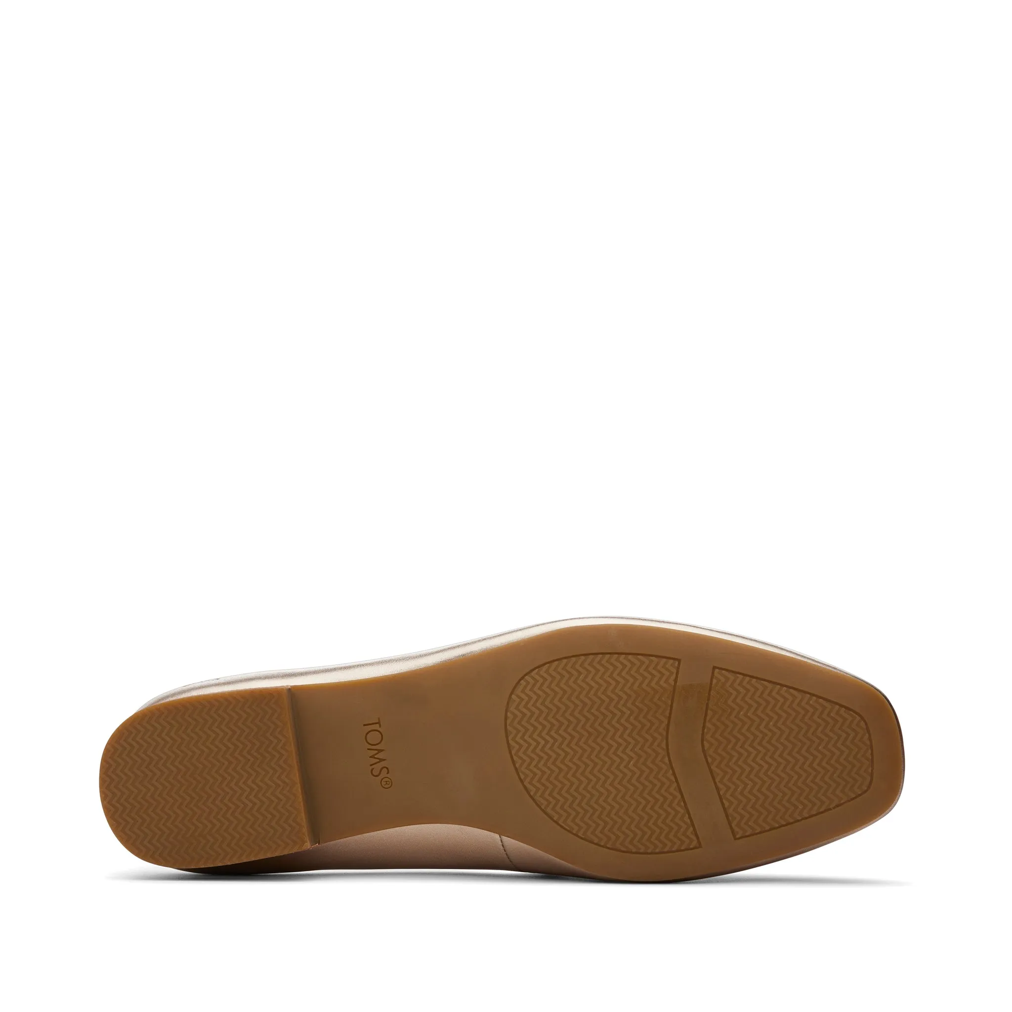 Briella Ballerine en Cuir Doré