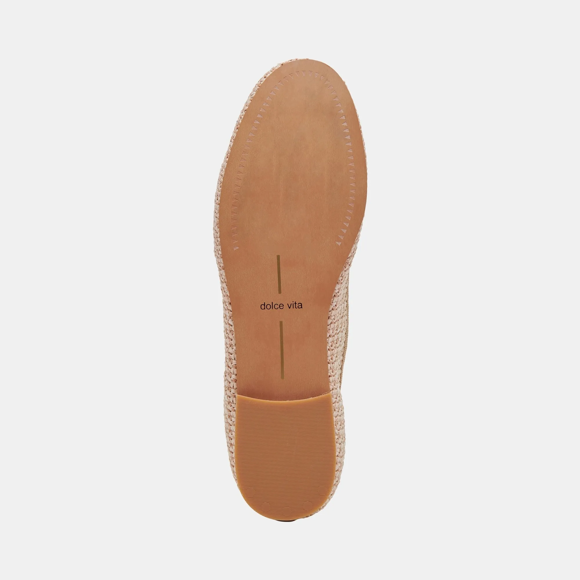 BALLERINES CACY BLANCHE EN RAFFIA NATUREL