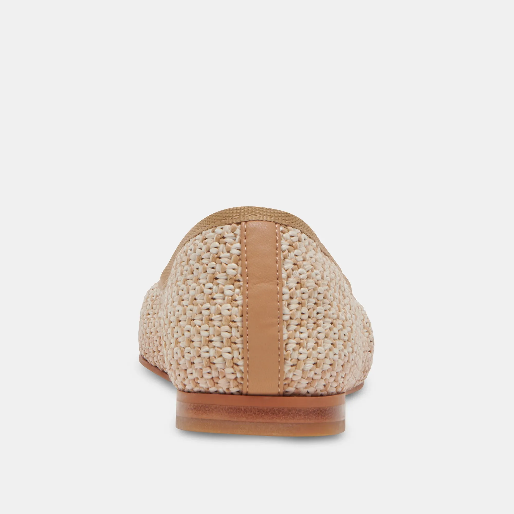 BALLERINES CACY BLANCHE EN RAFFIA NATUREL