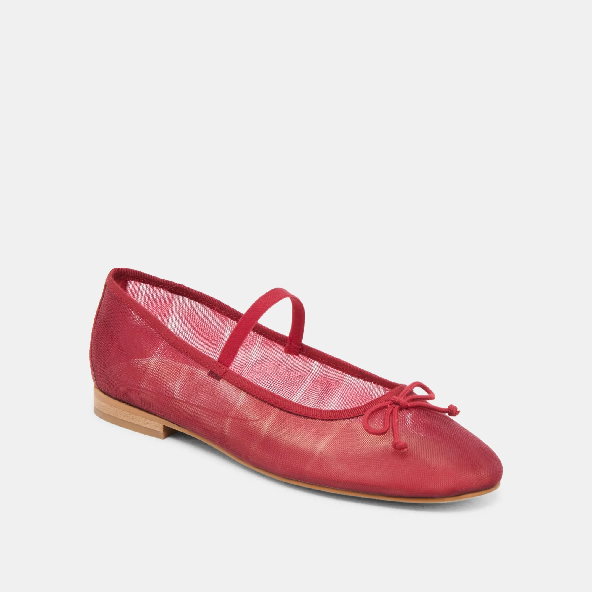 CADEL BALLET FLATS MAILLE CRIMSON