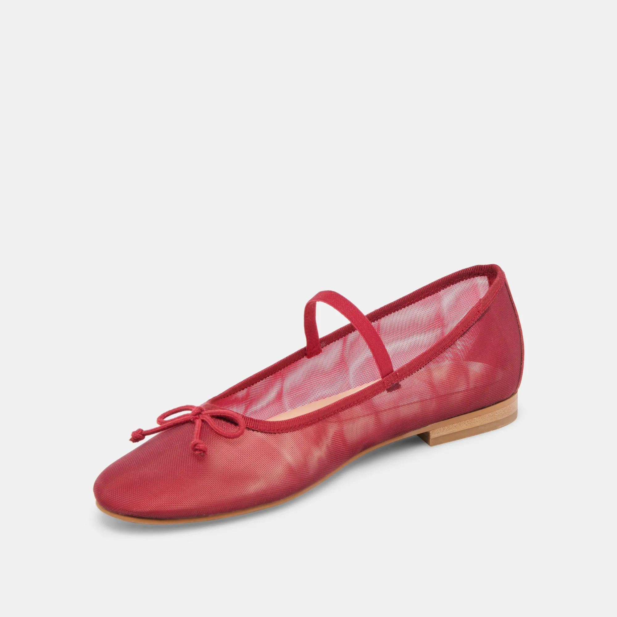 CADEL BALLET FLATS MAILLE CRIMSON