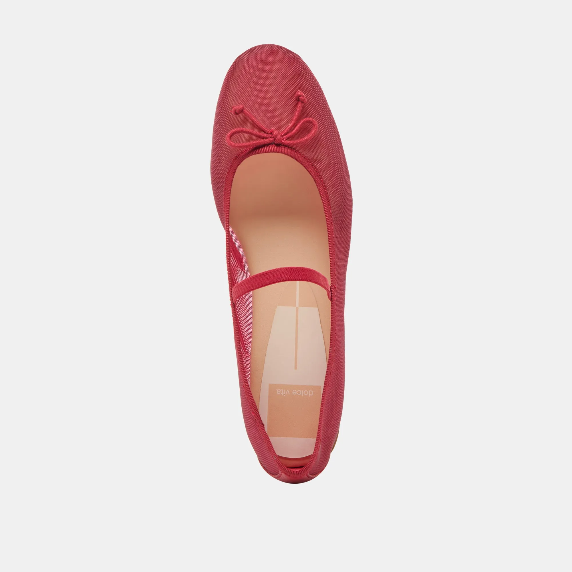 CADEL BALLET FLATS MAILLE CRIMSON