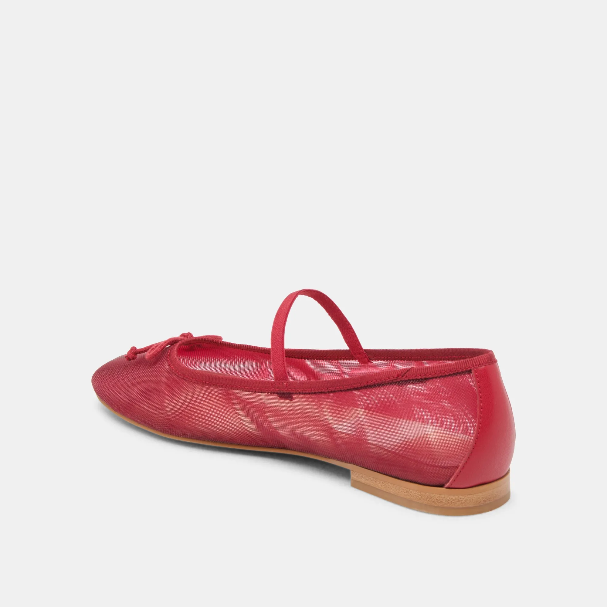 CADEL BALLET FLATS MAILLE CRIMSON