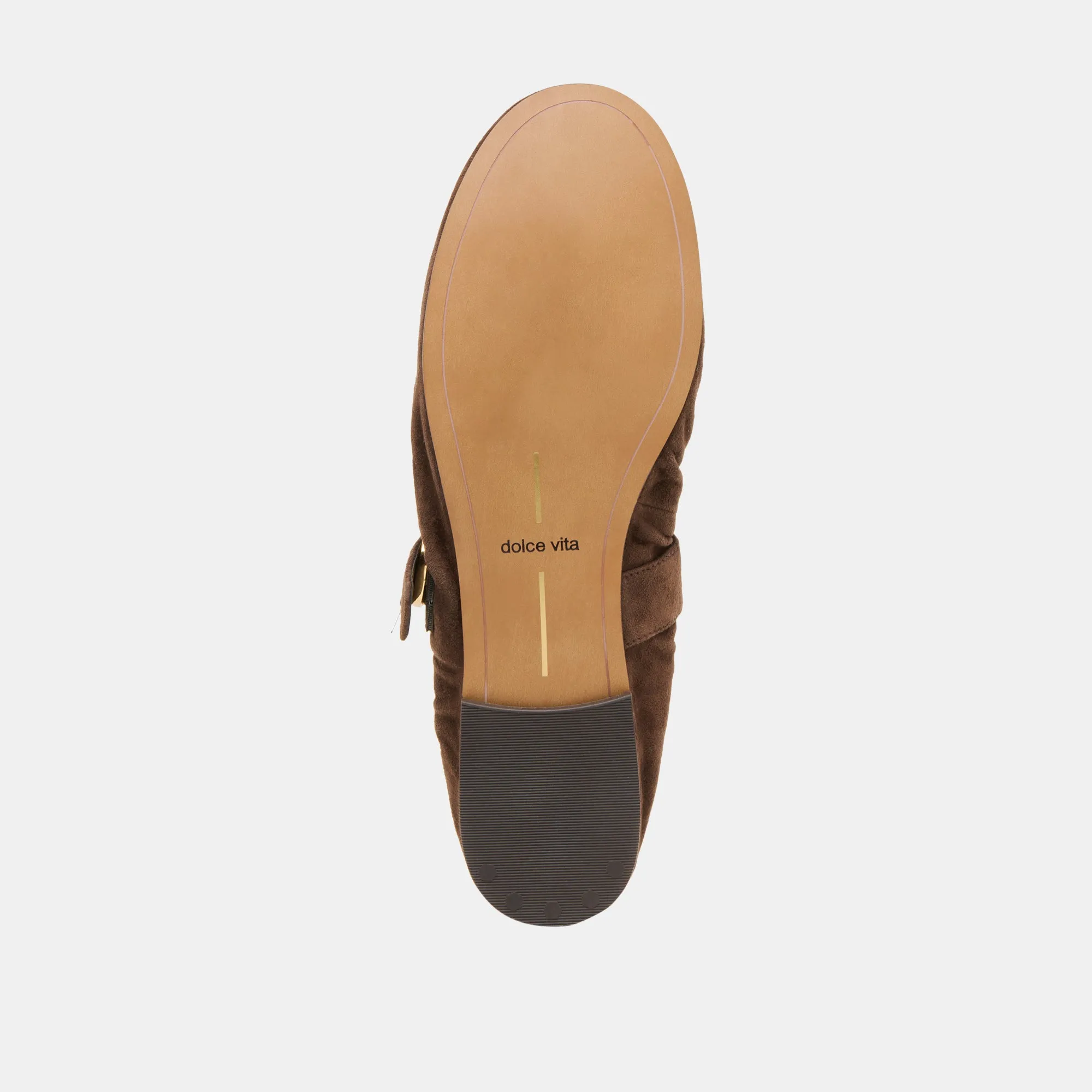 CAELY BALLET FLATS MARRON FONCÉ SUÈDE