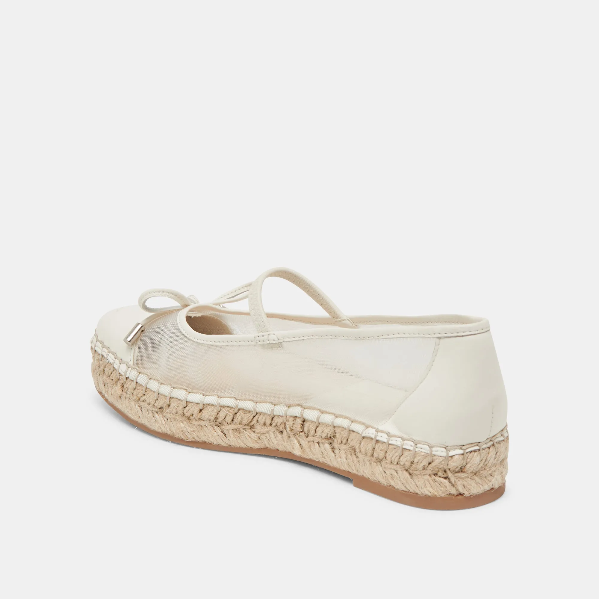 CAMBRE BALLERINES BLANCHES EN MAILLE