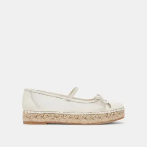 CAMBRE BALLERINES BLANCHES EN MAILLE