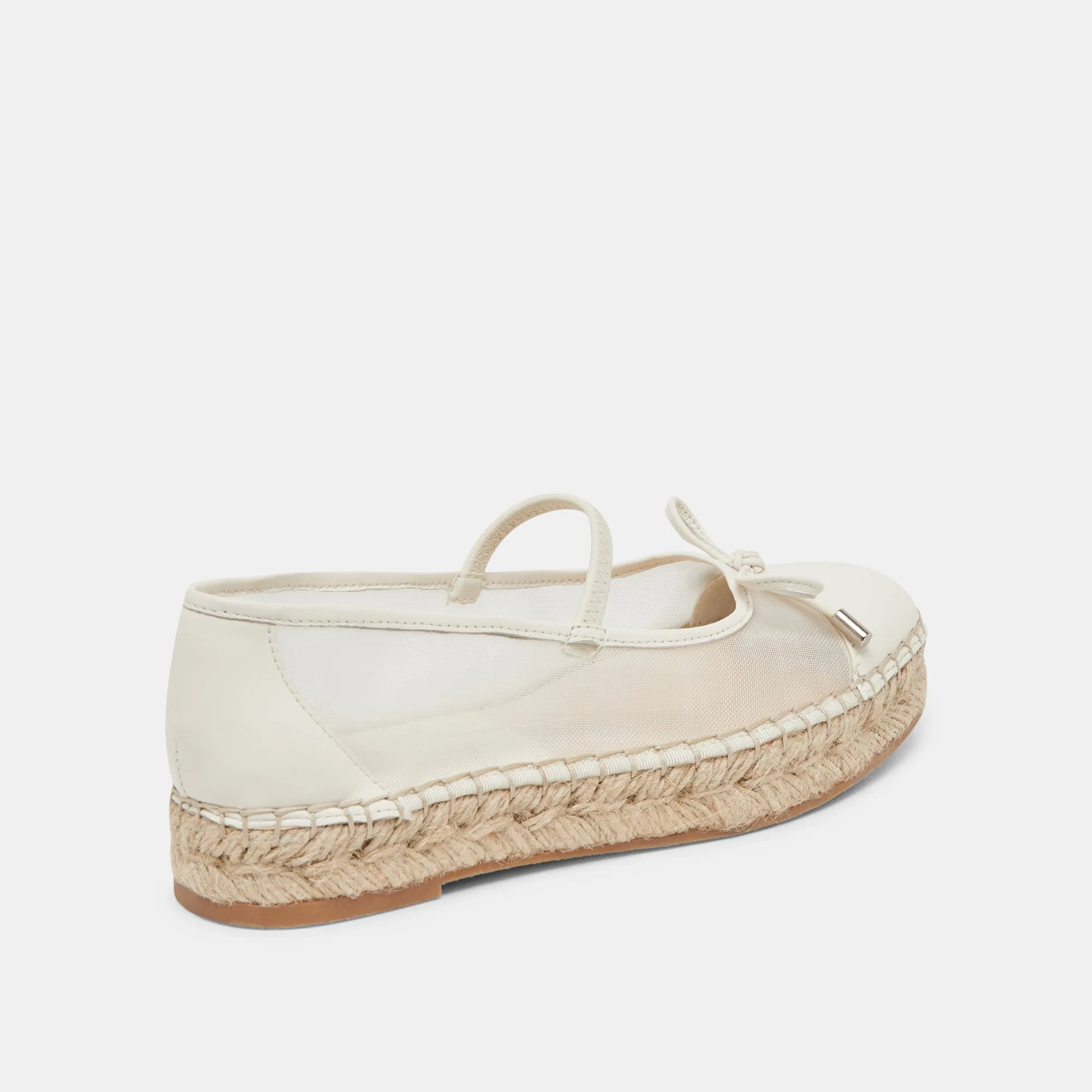 CAMBRE BALLERINES BLANCHES EN MAILLE