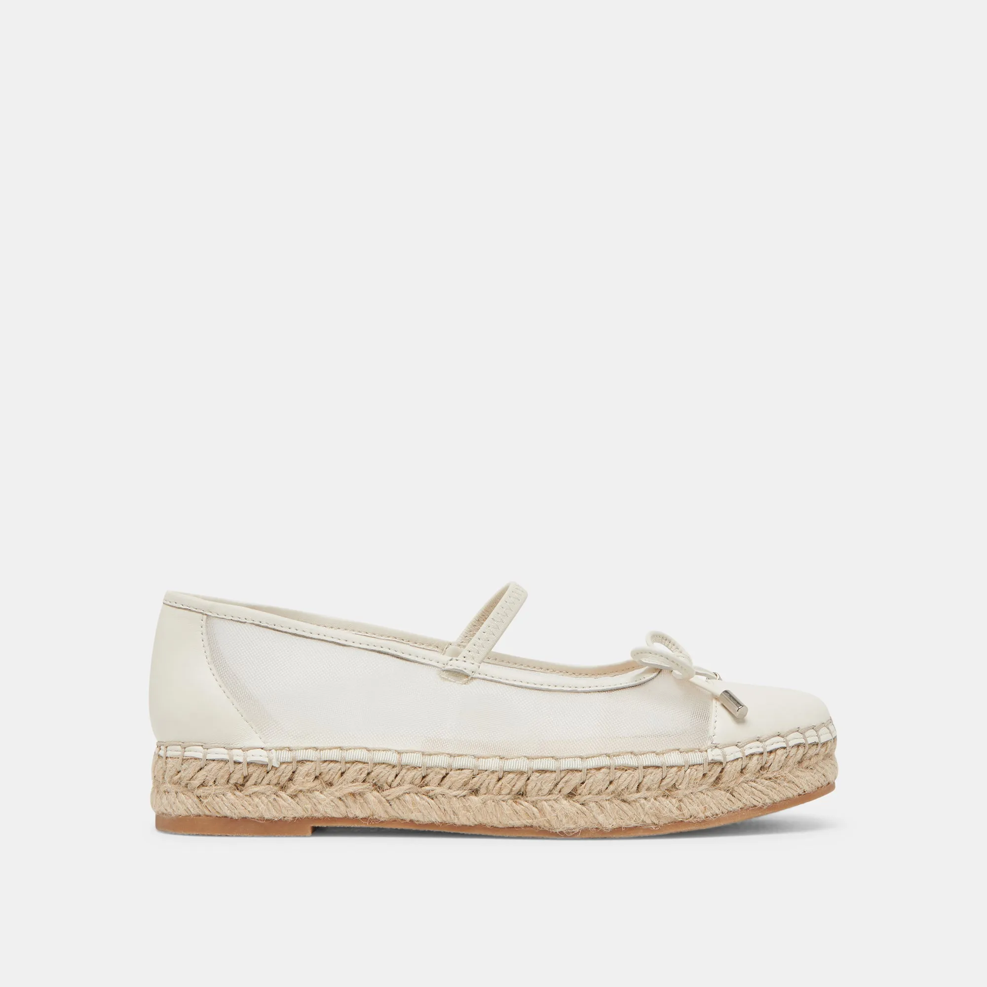 CAMBRE BALLERINES BLANCHES EN MAILLE