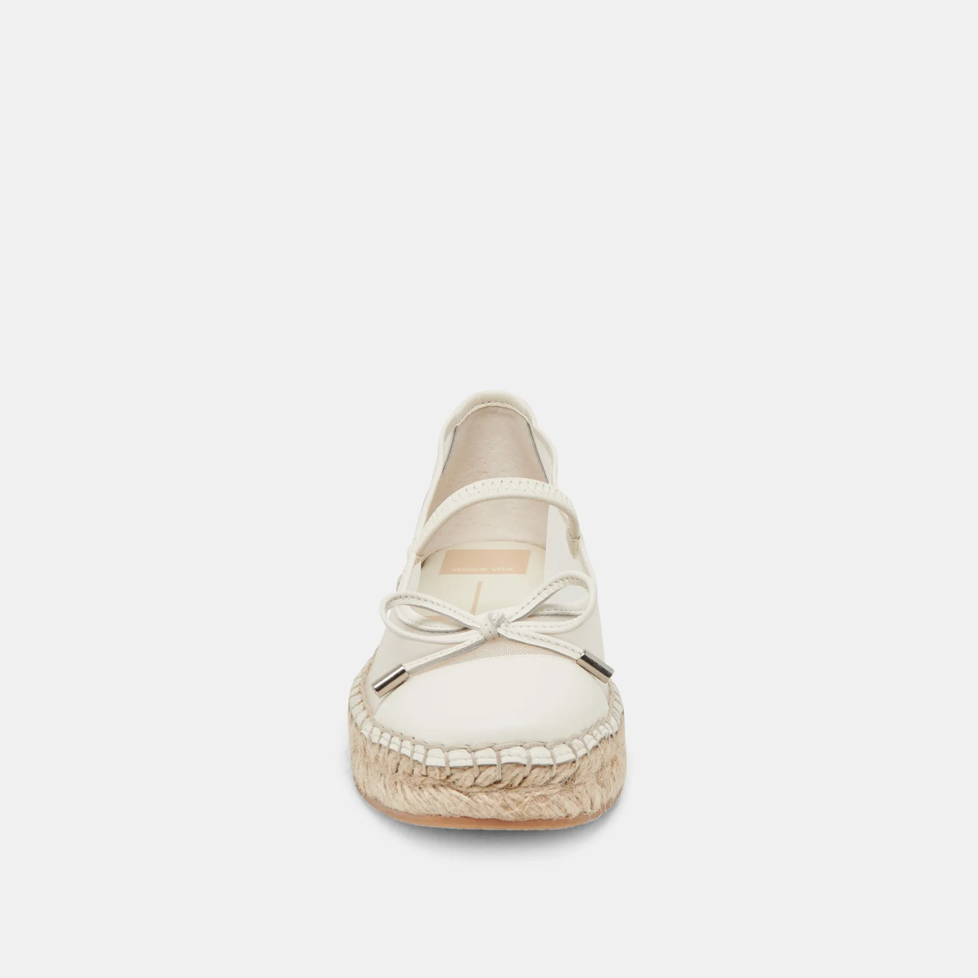 CAMBRE BALLERINES BLANCHES EN MAILLE