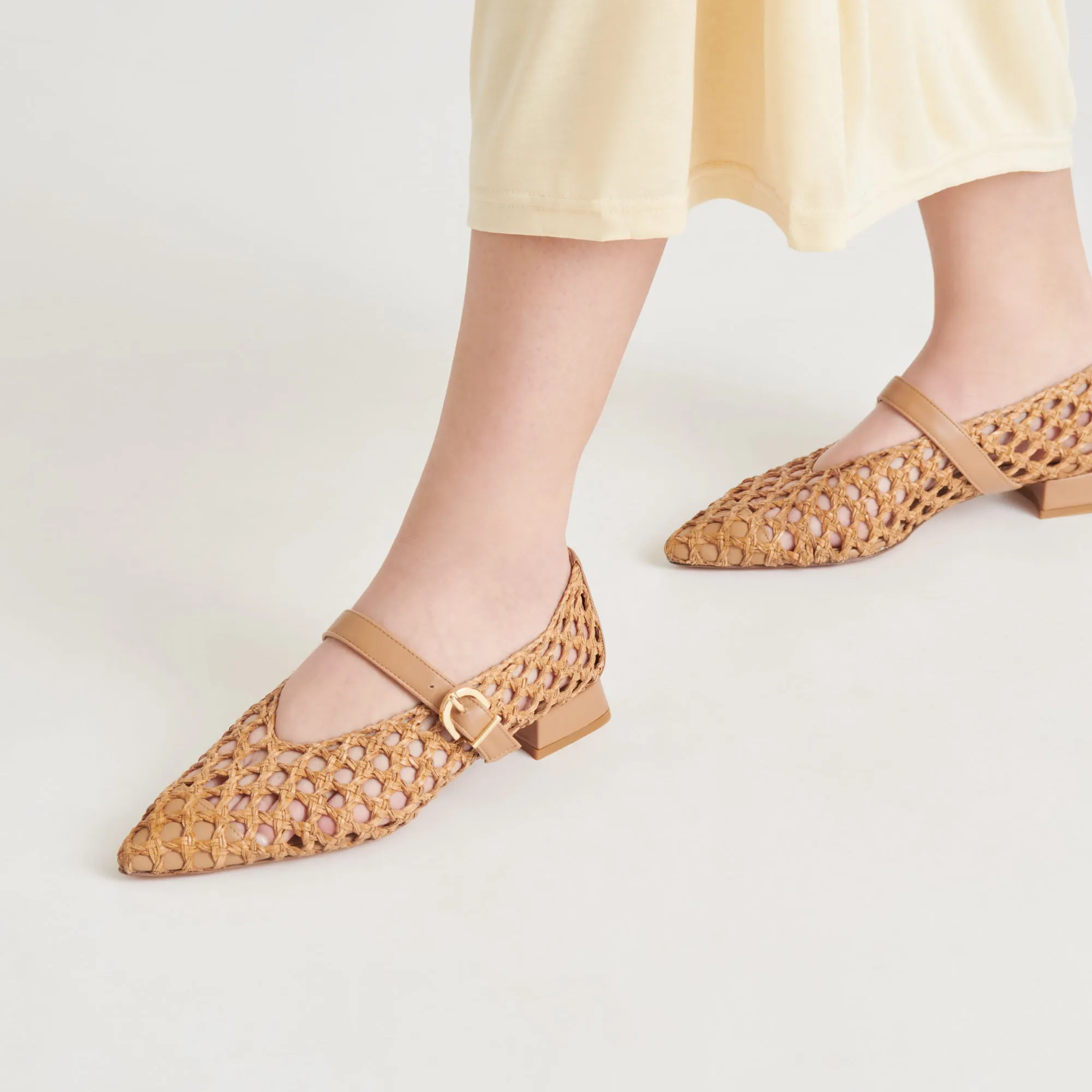 CATY BALLET FLATS NATURAL TISSÉ