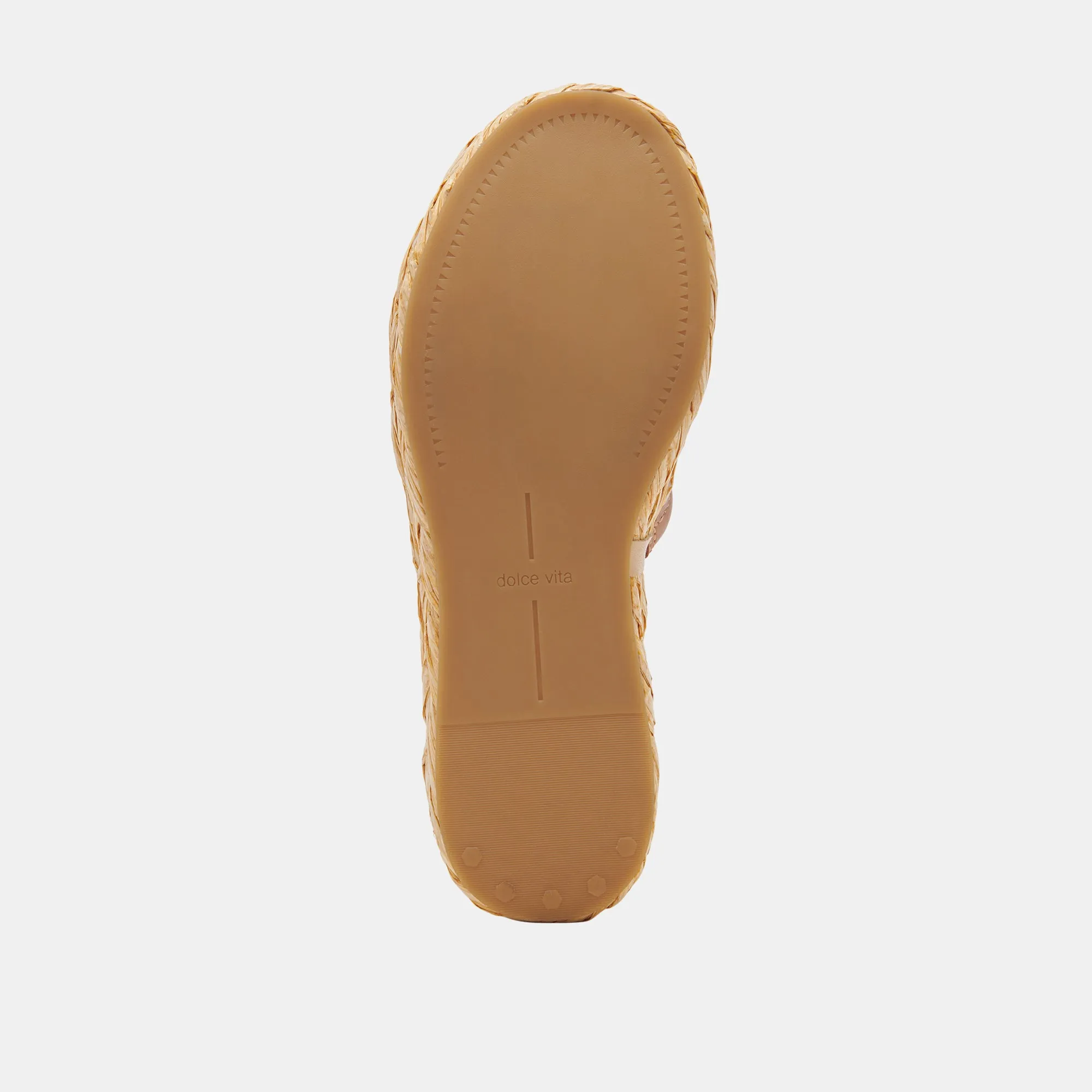 SANDALES LARGES CHAVI EN CUIR MIEL