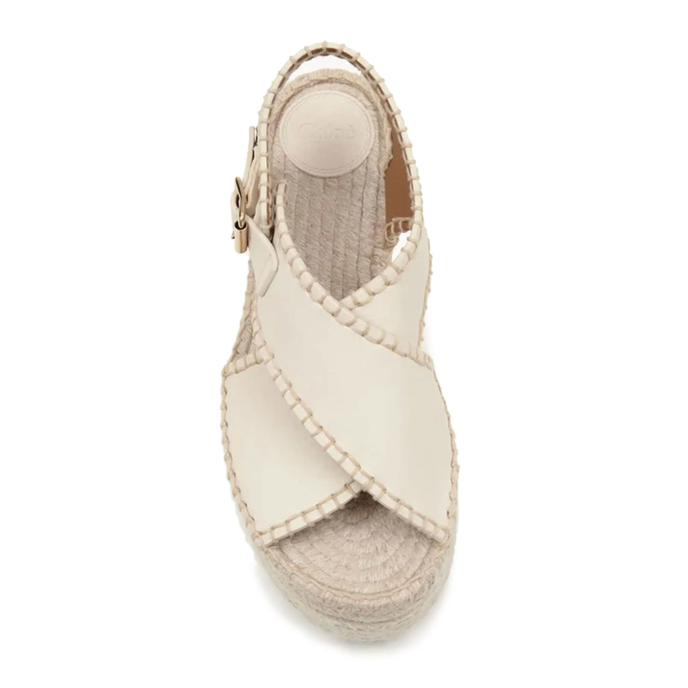 Chloé Chaussures Lucinda Flatform Espadrille, Coquille d'œuf