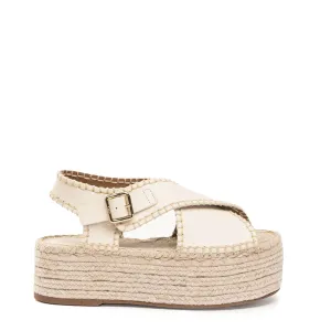 Chloé Chaussures Lucinda Flatform Espadrille, Coquille d'œuf