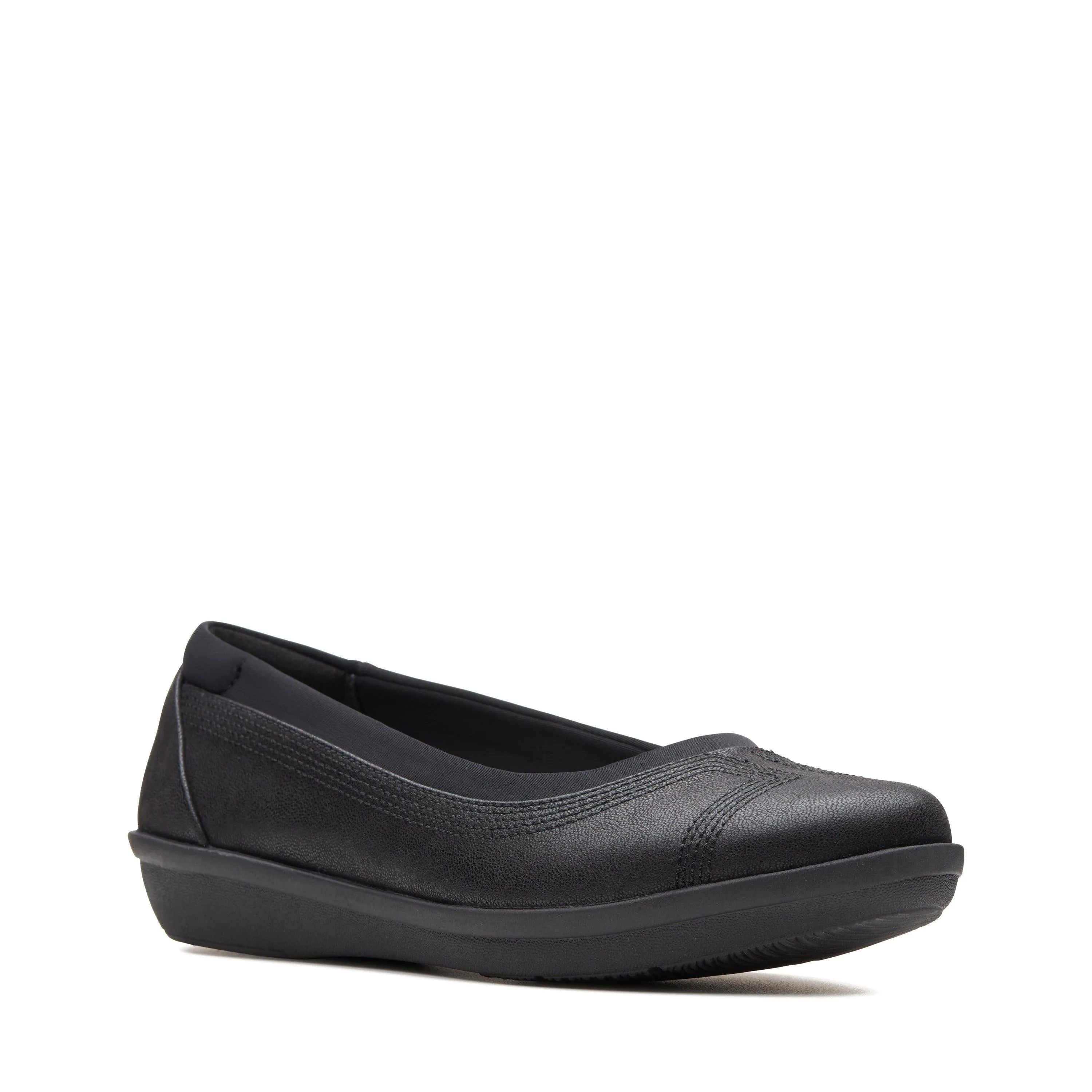 Clarks Ayla Low en Textile Noir