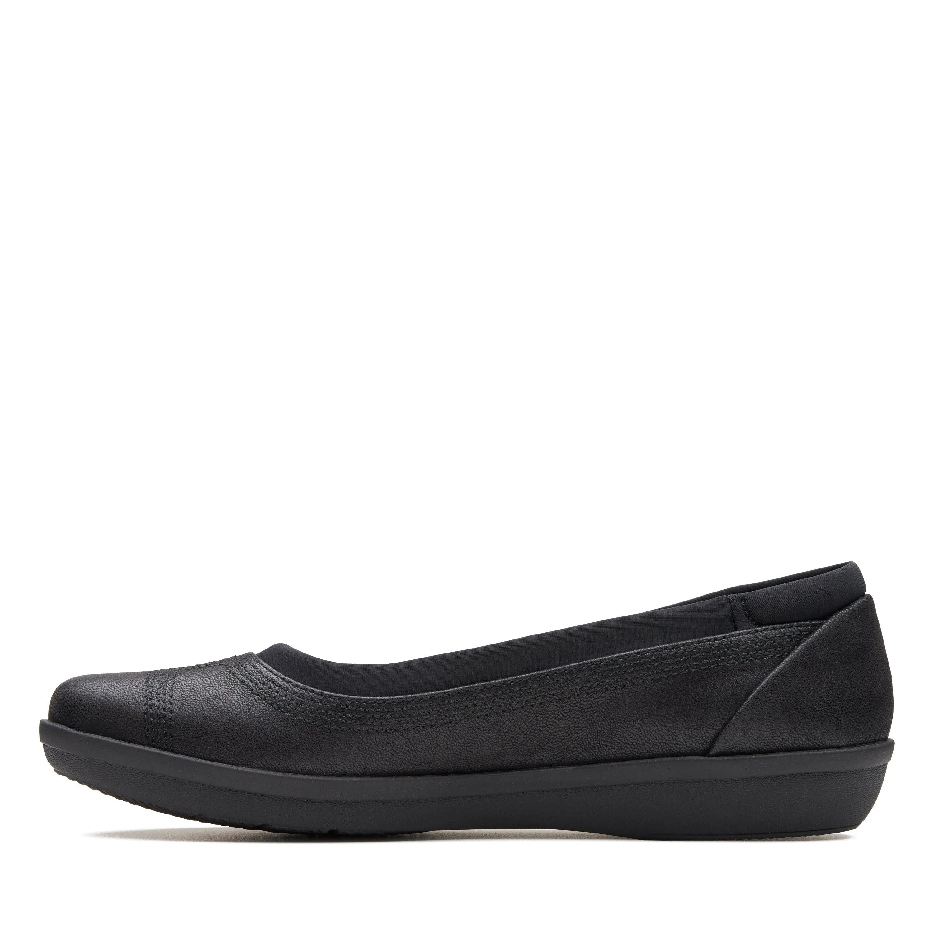 Clarks Ayla Low en Textile Noir
