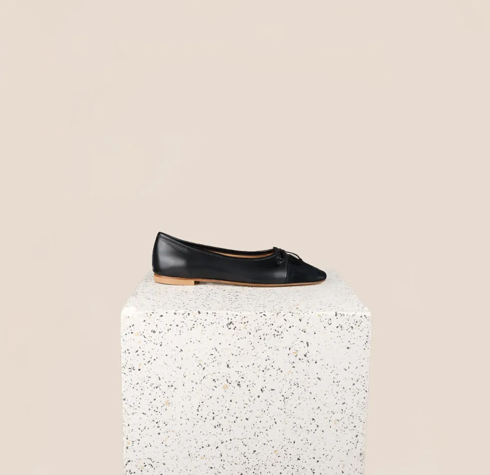 Como - Cuir noir/Suede